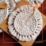 Round Macrame Coil Coaster Set