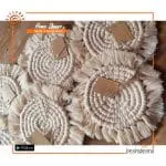 Round Macrame Coil Coaster