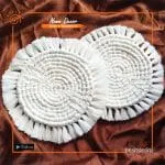 Round Macrame Coil Placemat Set