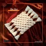 Macrame Tassel Weave Coaster Set