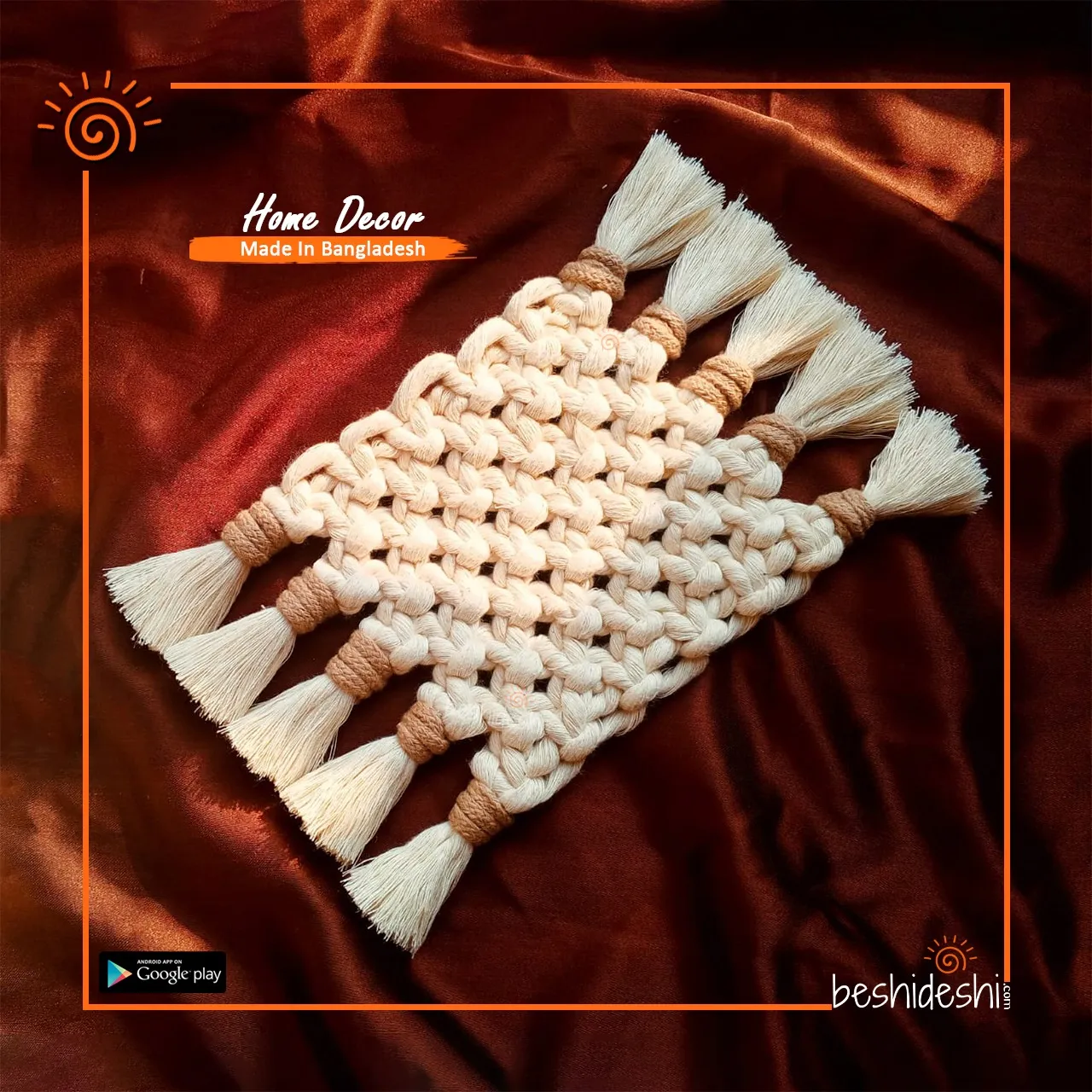 WhatsApp Image 2026-06-07 at 5.56.56 PM Macrame Tassel Weave Coaster Set