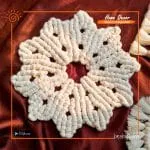Flower Macrame Coaster Set