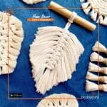 Macramé Leaf Decorative Piece