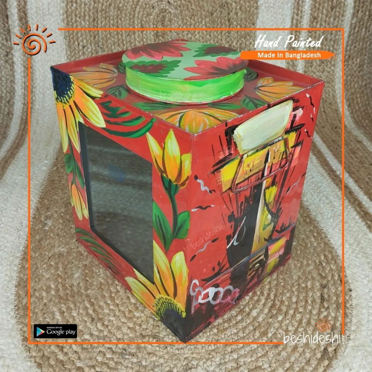 Rickshaw Painted Murir Tin