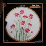 3D Hand Embroidery Hoop Art