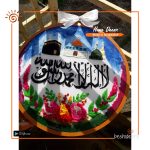 3D Hand Embroidery Hoop Art
