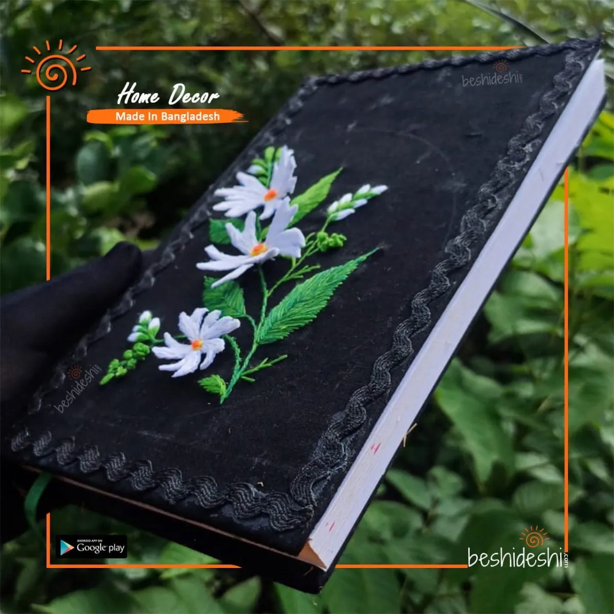 3D Realistic Embroidery Notebook