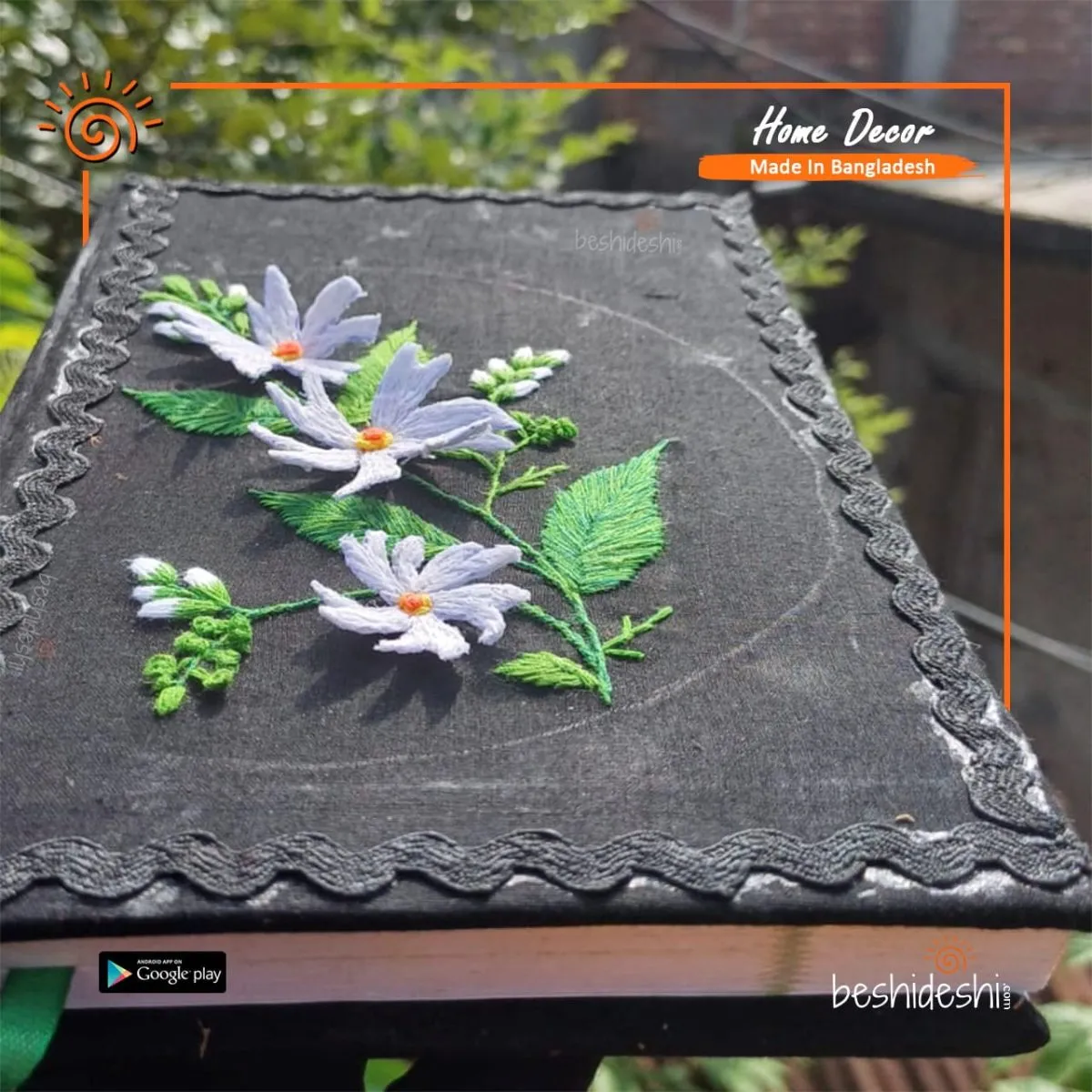 3D Realistic Embroidery Notebook