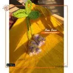 Crochet Bell Flower Bag Charm