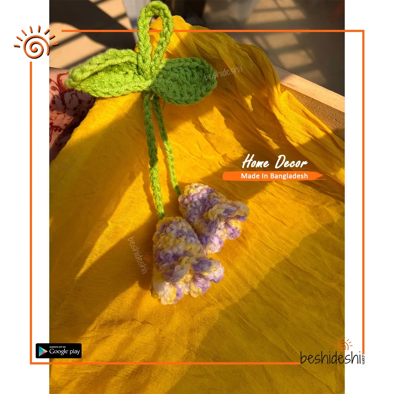WhatsApp Image 2026-06-10 at 6.10.29 PM Crochet Bell Flower Bag Charm