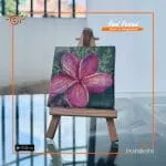 Hand Painted Mini Canvas With Stand
