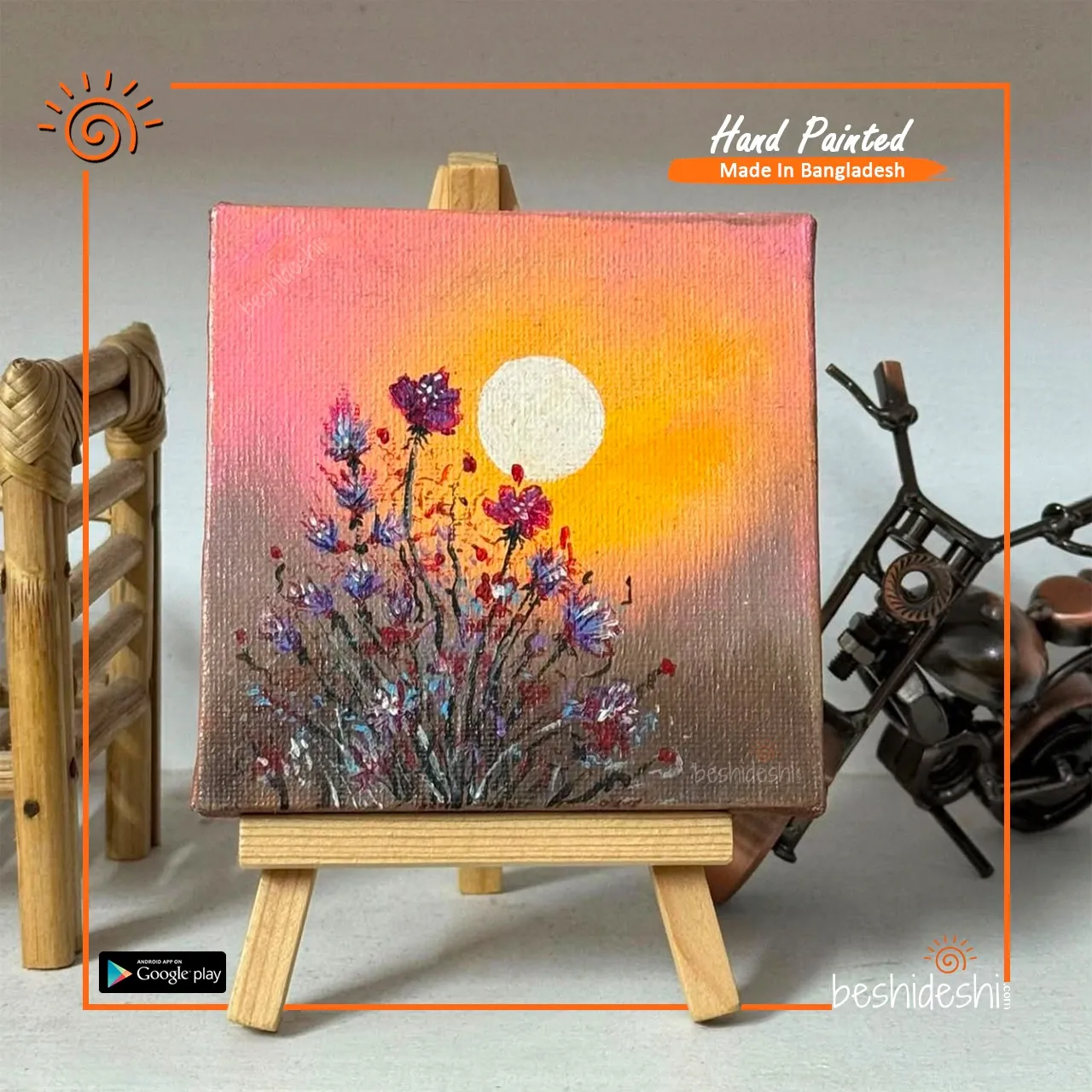 WhatsApp Image 2026-06-11 at 4.40.04 PM (1) Hand Painted Mini Canvas With Stand