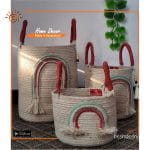 Rainbow Jute Planter Basket (Big)