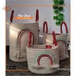 Rainbow Jute Planter Basket (Big)
