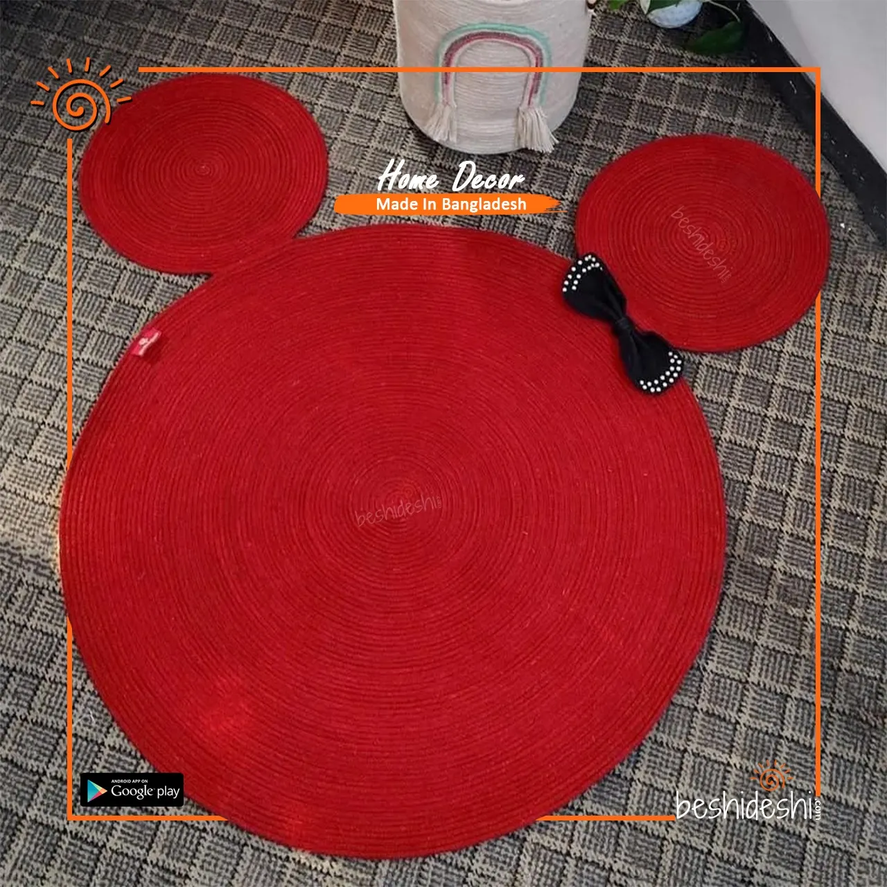 WhatsApp Image 2026-06-13 at 2.24.46 PM Mickey Mouse Jute Floor Mat