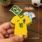 Brazil Jersey Fridge Magnet