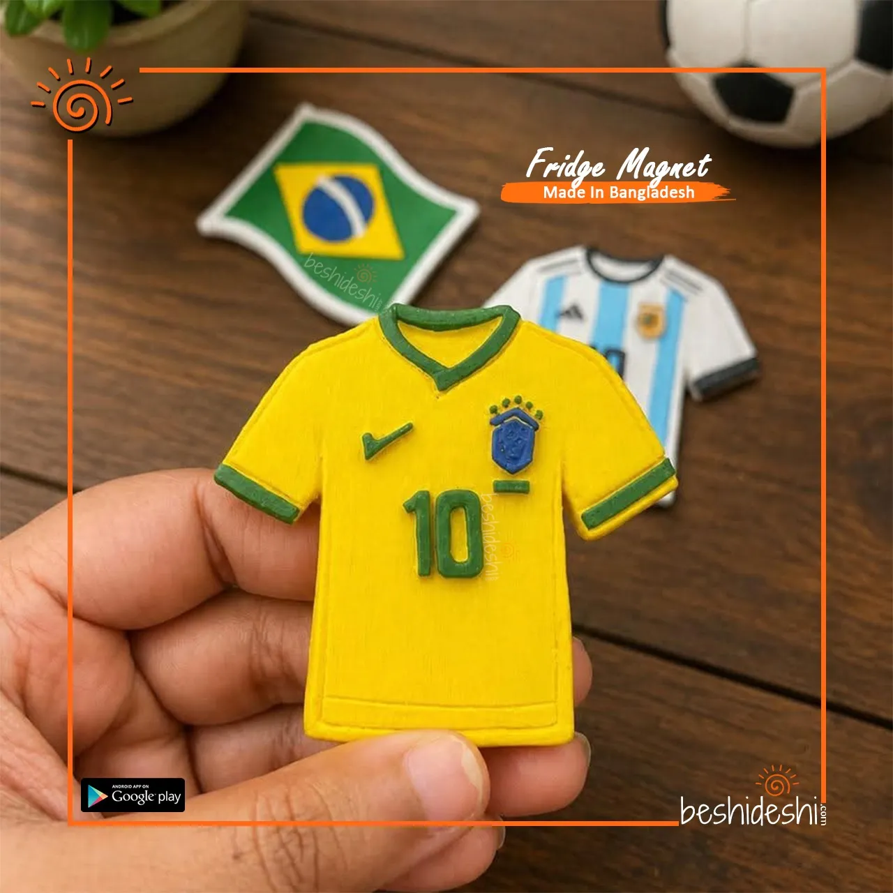 WhatsApp Image 2026-06-13 at 3.20.50 PM (1) Brazil Jersey Fridge Magnet