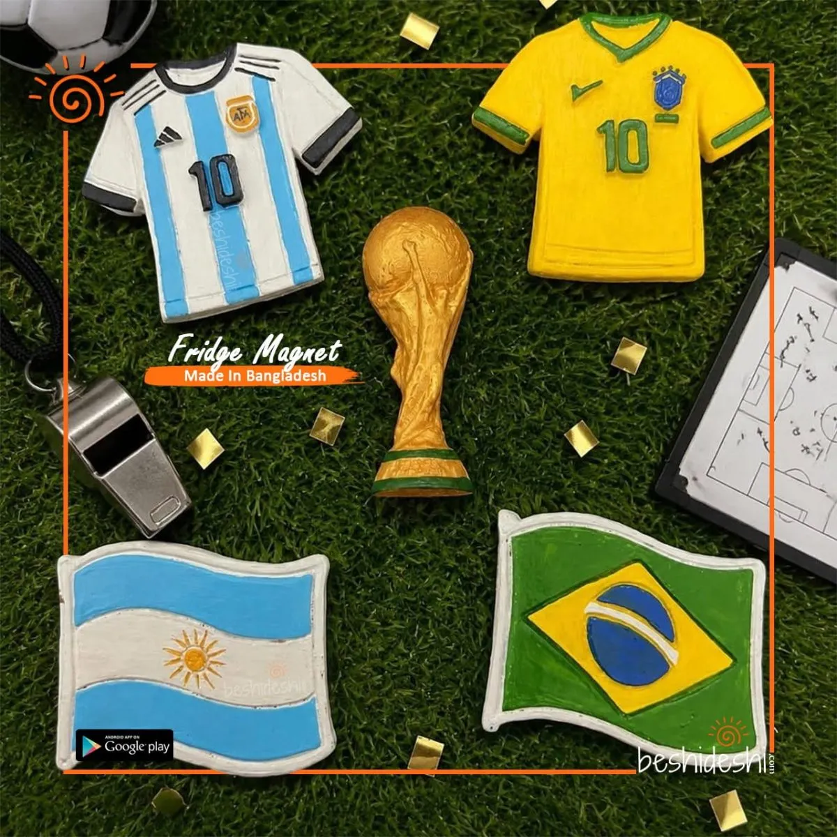 Argentina Jersey Fridge Magnet