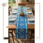 Jute Printed Table Runner Set
