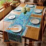 Jute Printed Table Runner Set