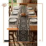 Jute Printed Table Runner Set