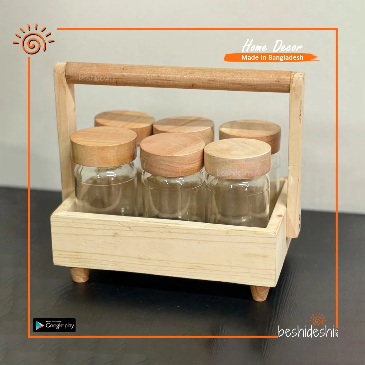 WhatsApp Image 2026-06-13 at 6.22.22 PM (1) Wooden Spices Jar with Stand