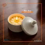 Handcrafted Gypsum Showpiece Candle