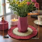 Gypsum Flower Vase/Top