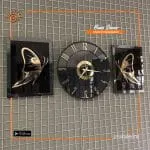 Acrylic Watch with Butterfly Wall Décor