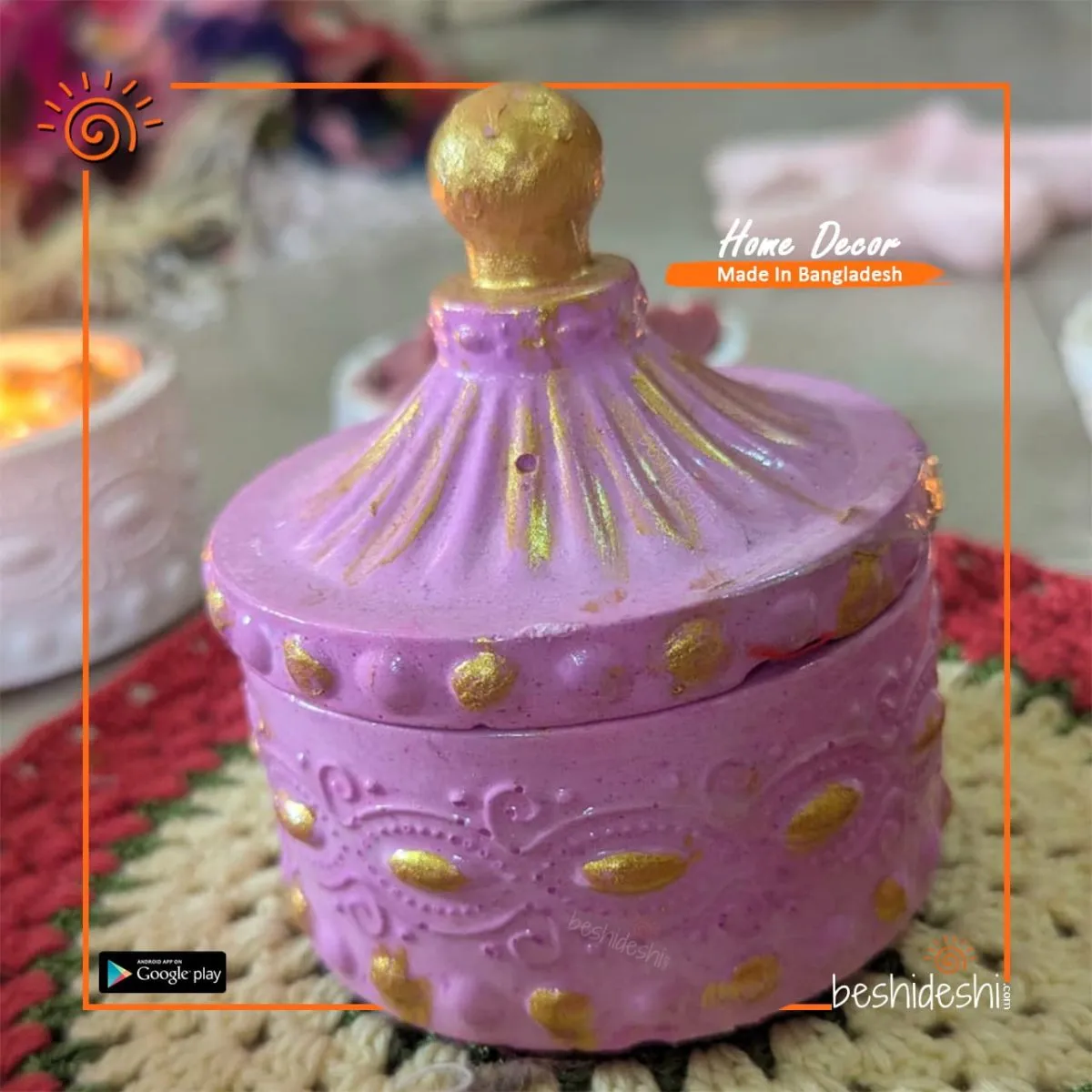 Gypsum Jewelry Box