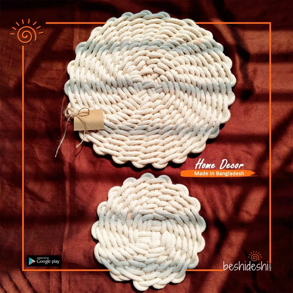 Macrame Wavy Mat
